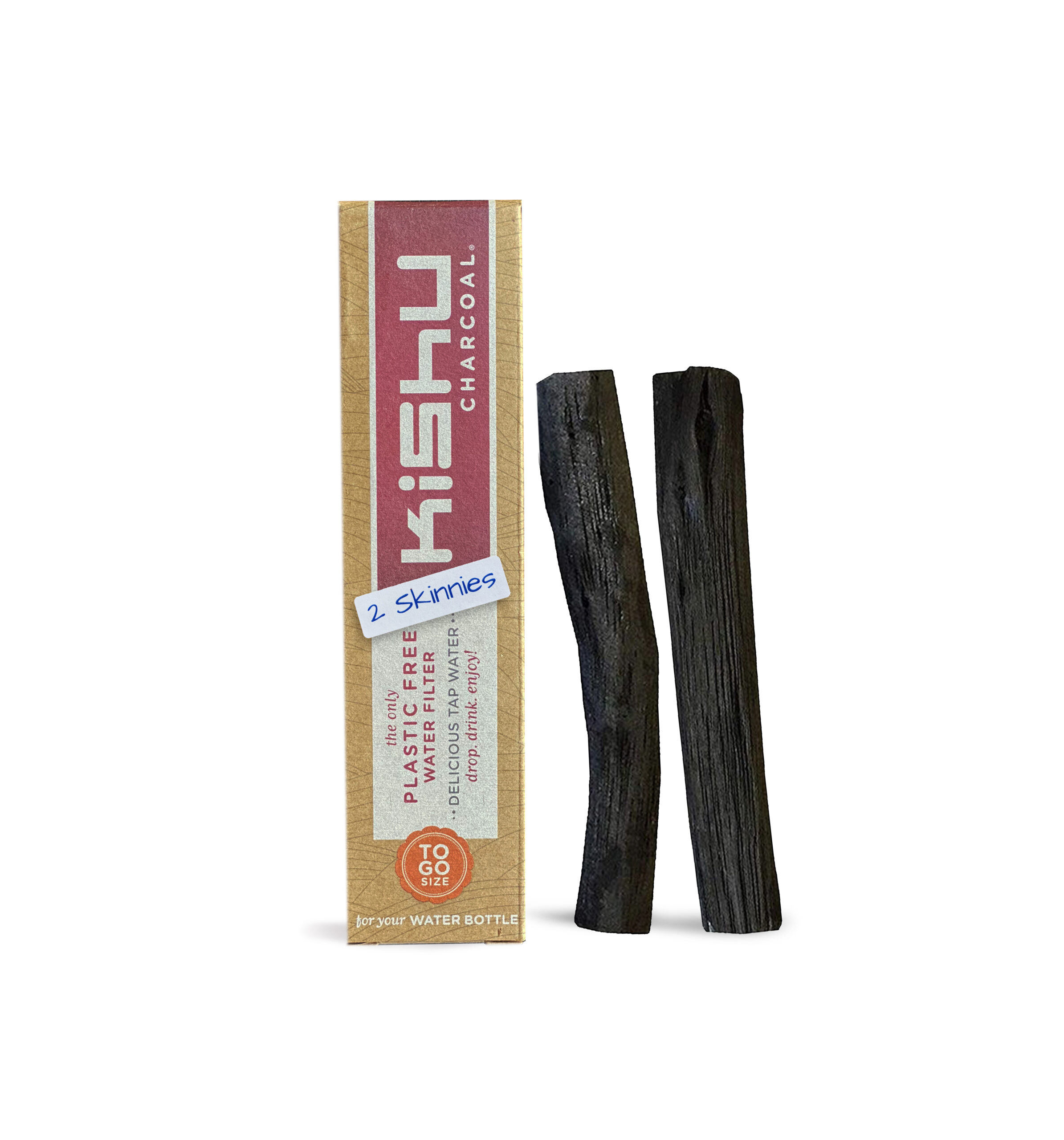 Kishu Skinnies - for those really narrow Water Bottles. The only CERTIFIED and TESTED Activated Charcoal.